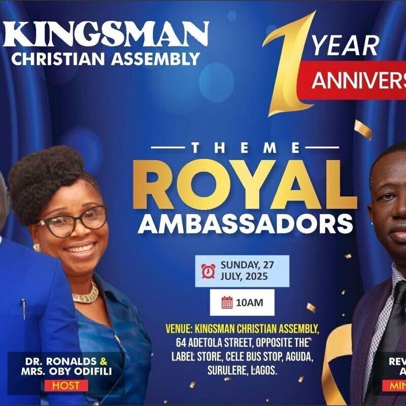 KIngsman Christian Assembly 1st Year Anniversary