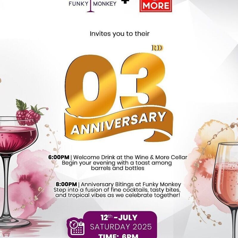 WINE AND MORE + FUNKY MONKEY TURN 3