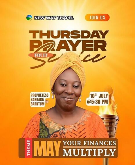 THURSDAY PRAYER FRUIT SERVICE (MAY YOUR FINANCES MULTIPLY)