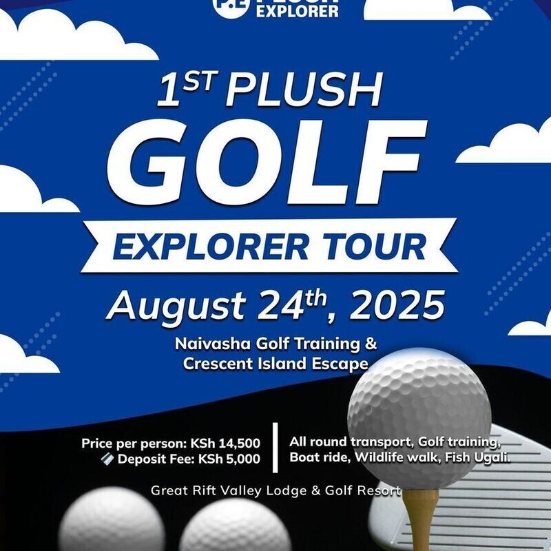 🌿 Naivasha Golf Training & Crescent Island Escape! Event Date: 24th August 2025 with Plush Explorer