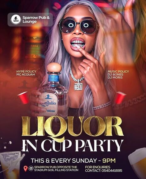 LIQUOR IN CUP PARTY