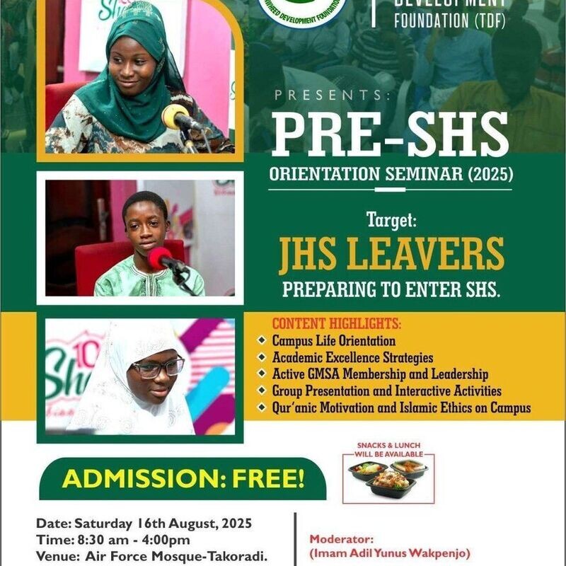 Pre-SHS Orientation Seminar