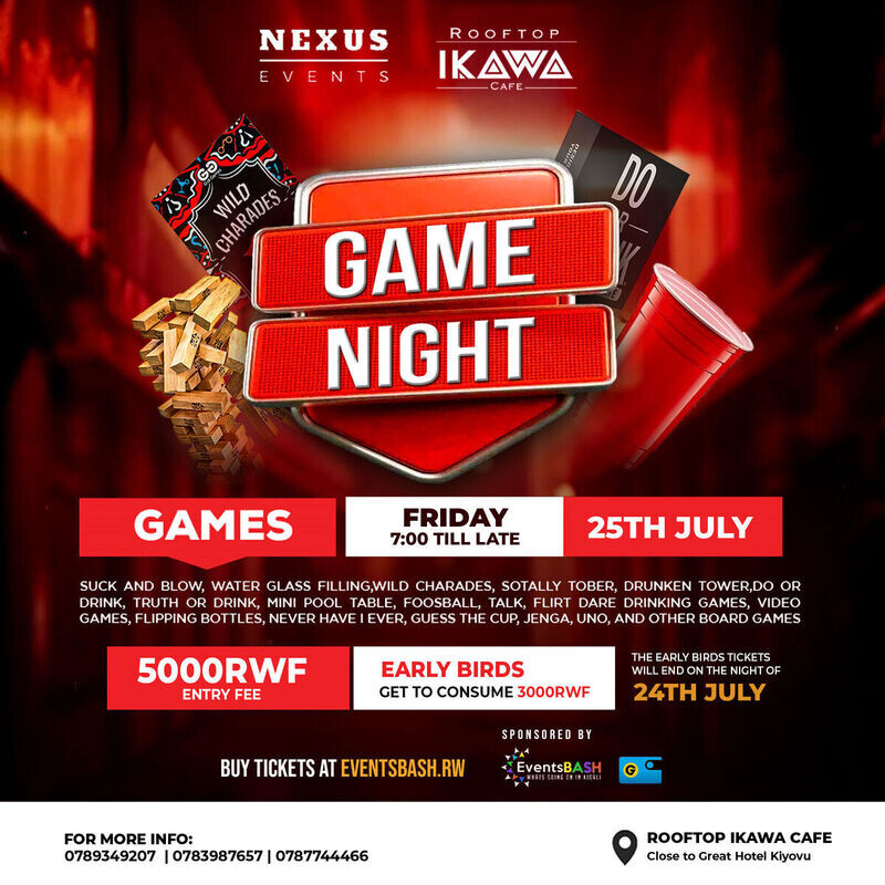 Game Night at Rooftop Ikawa Cafe