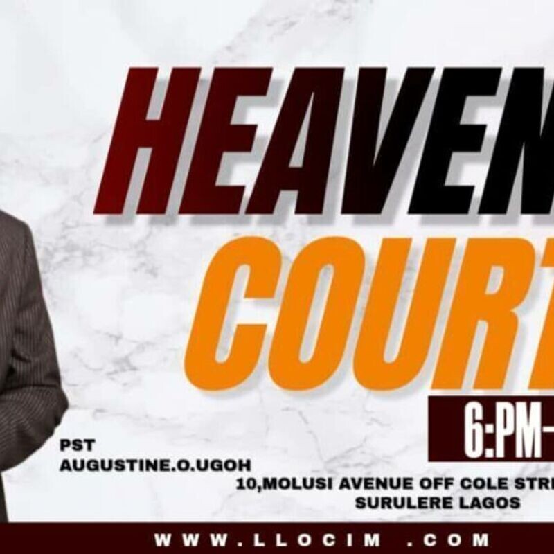 HEAVENLY COURT (Our PRAYER CRUSADE)!