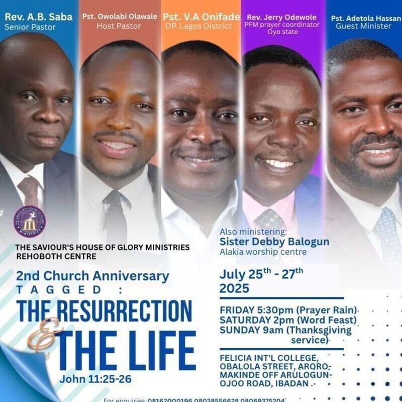 2nd Year Church Anniversary
