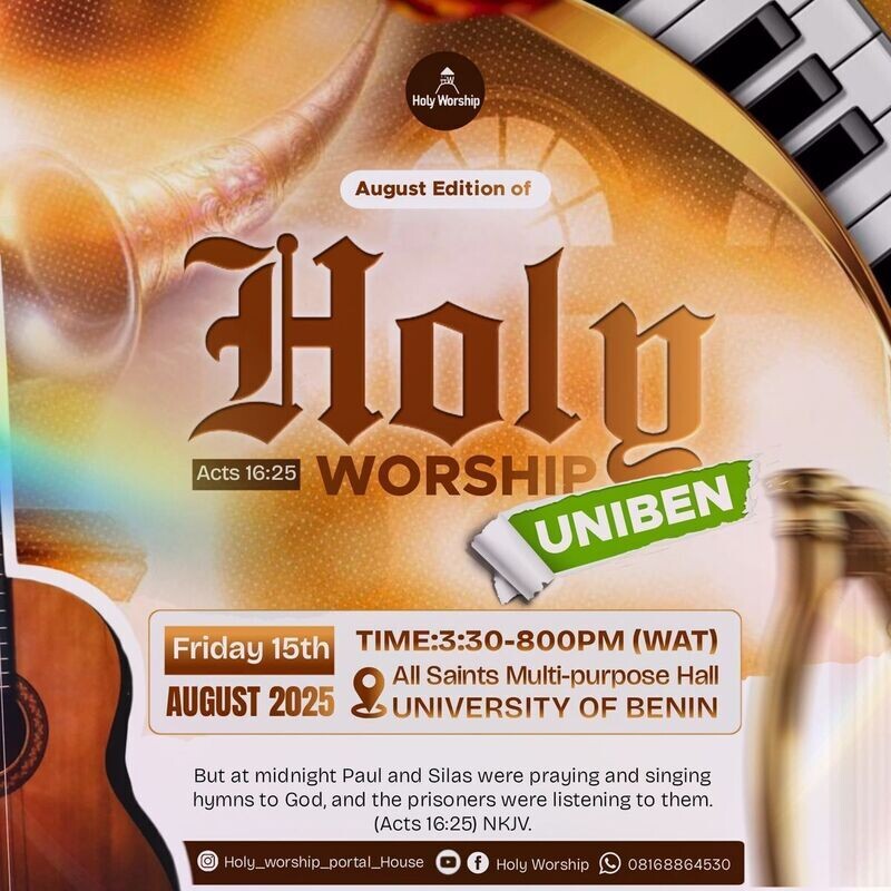 Holy Worship August Edition in UNIBEN