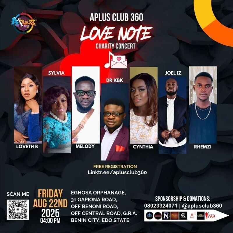 Aplus Club 360 - Love Note Charity Outreach Concert