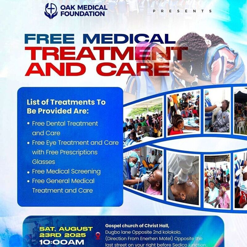 OMF FREE MEDICAL TREATMENT AND CARE