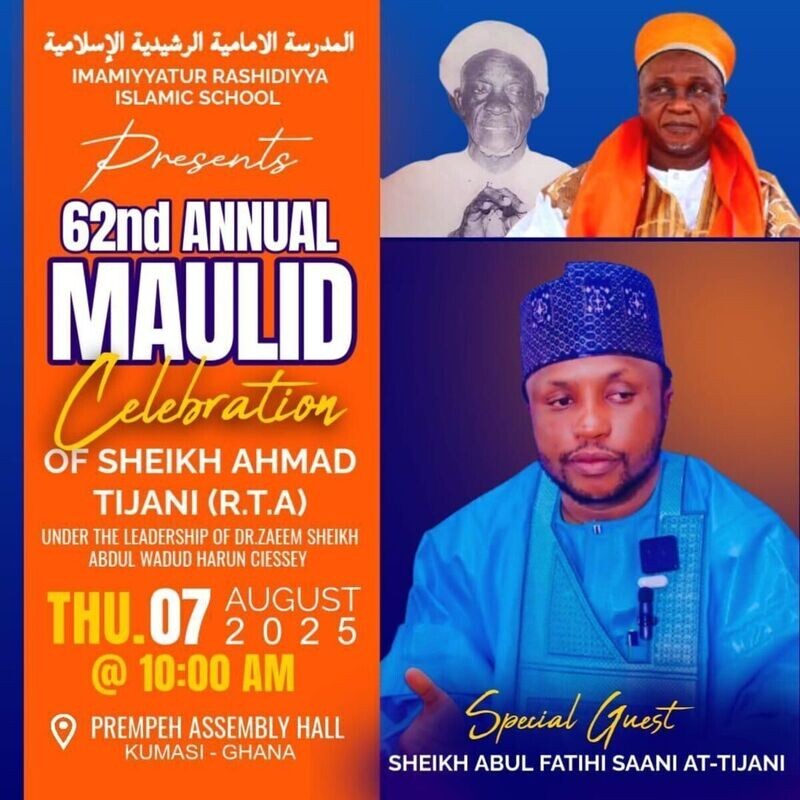 Maulid Sheikh Ahmad Tijjani R.A