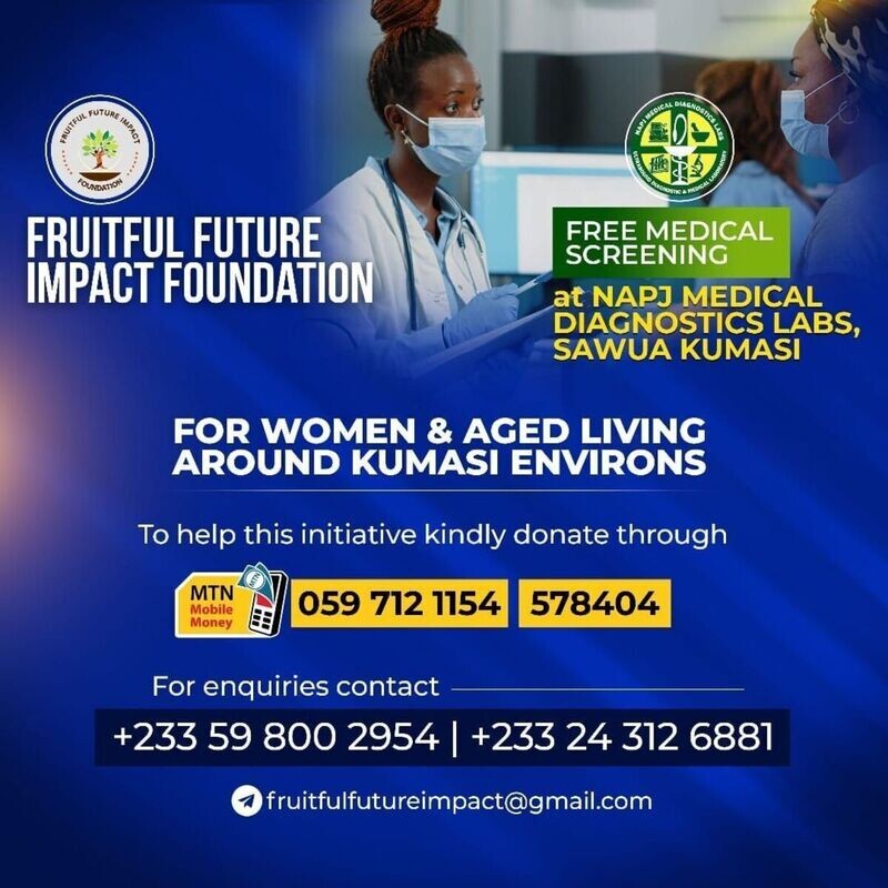 DONATIONS AND HEALTH SCREENING