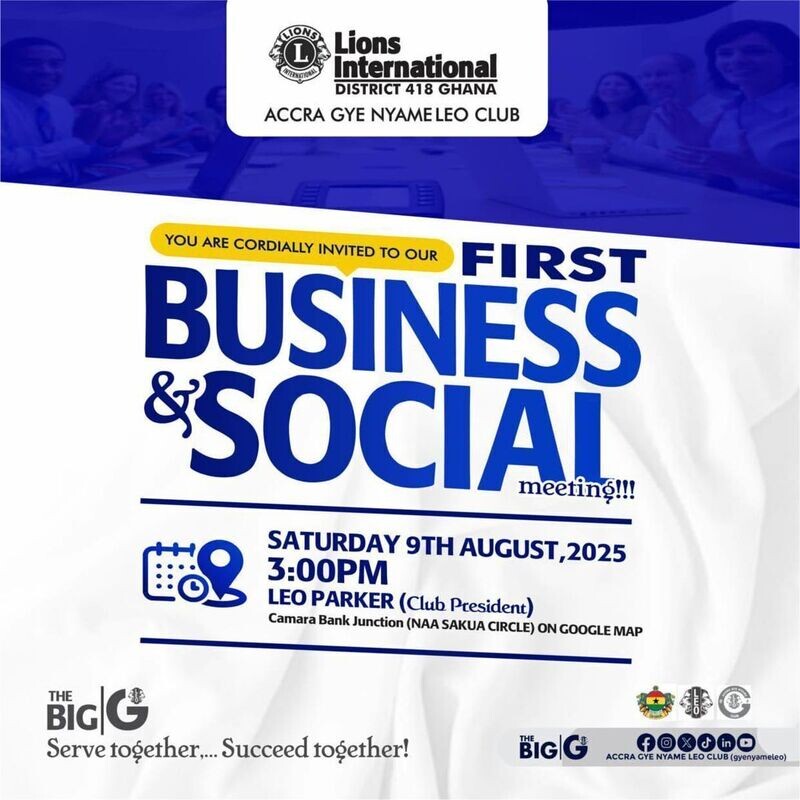 First Business & Social Meeting