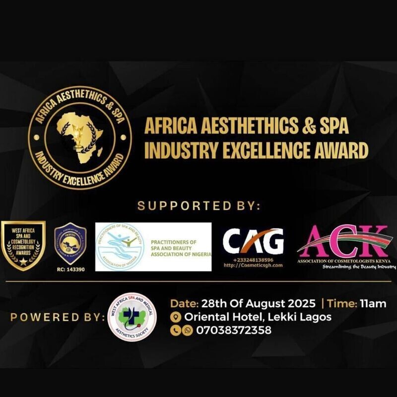 AFRICA AESTHETICS AND SPA INDUSTRY AWARD