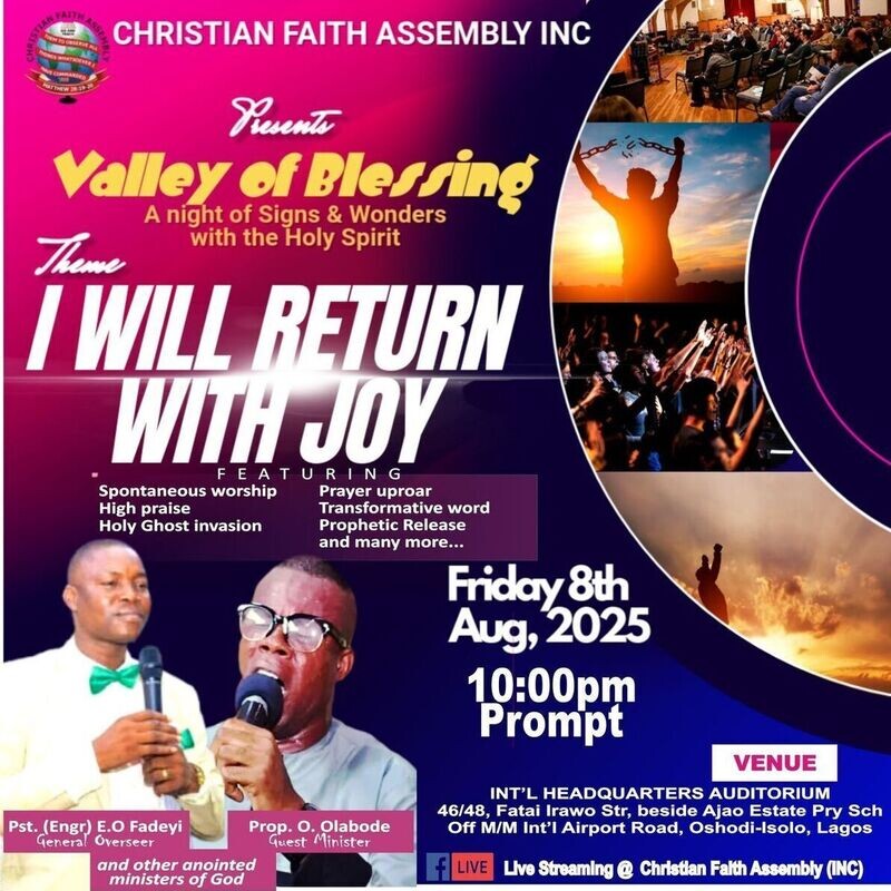 VALLEY OF BLESSING 2025 AUGUST EDITION