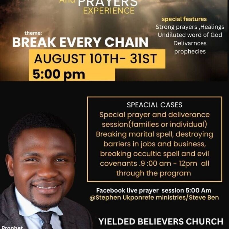 21 Days Fast and Prayer