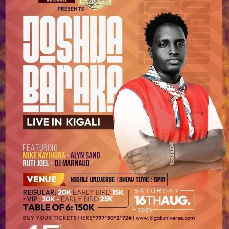 Joshua Baraka Live in Kigali