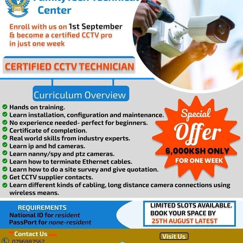 CCTV ONE WEEK TRAINING
