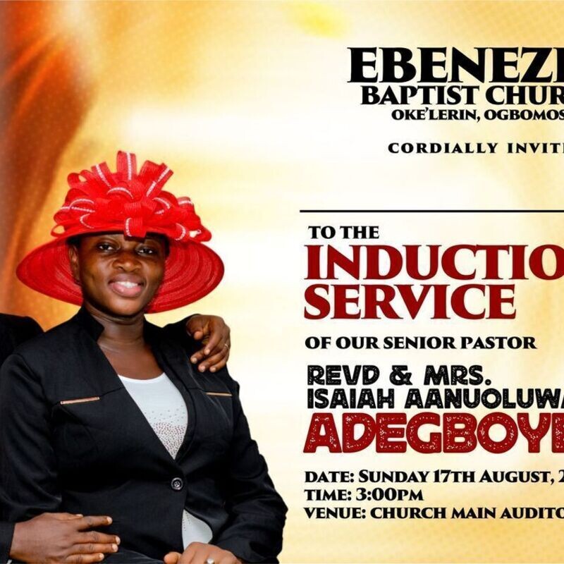 Pastor Induction Service