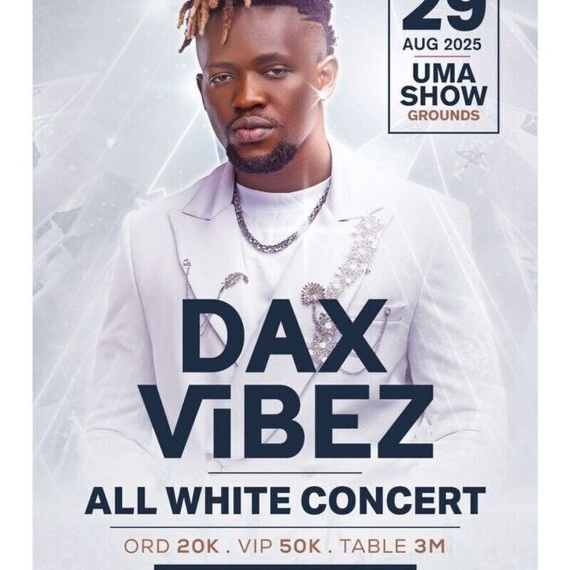 DAX VIBEZ ALL WHITE CONCERT
