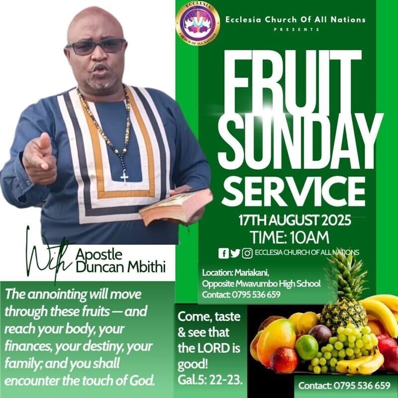 FRUIT SUNDAY SERVICES