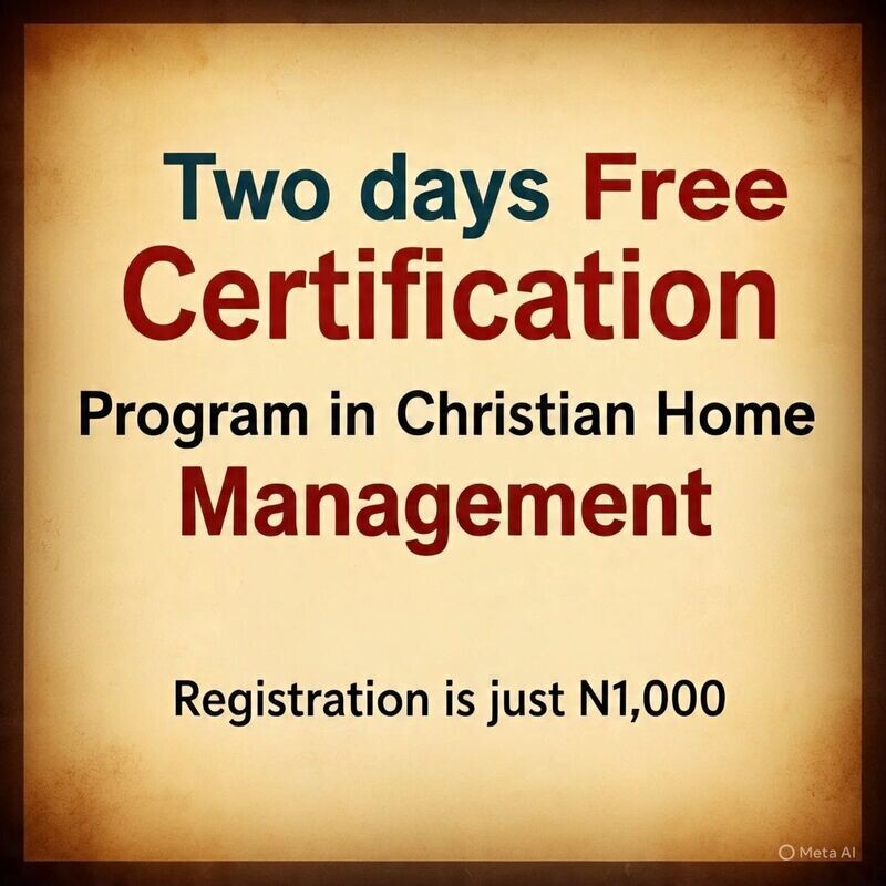 Become A Certified Christian Home Manager