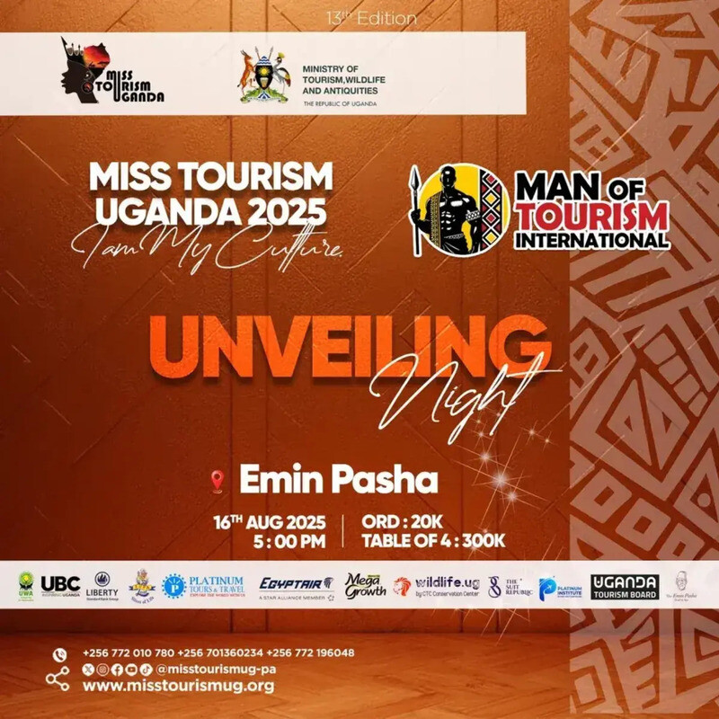 Unveiling Night of Miss Tourism Uganda 2025 and Man of Tourism International
