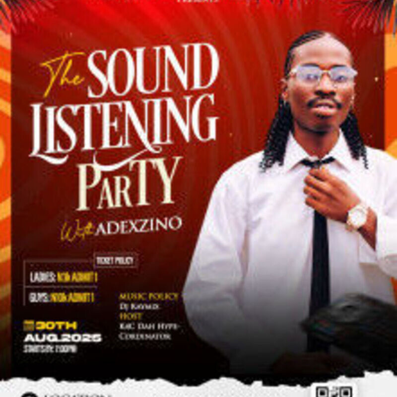 THE SOUND LISTENING PARTY BY ADEXZINO