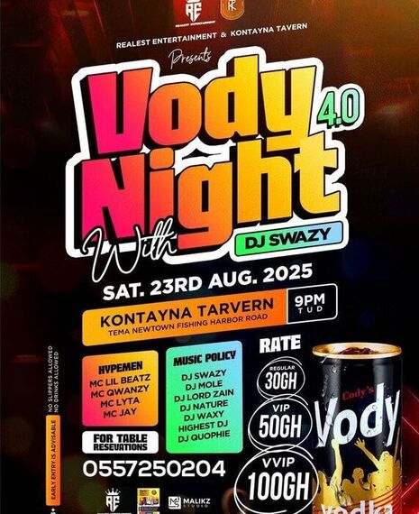 Vody Night 4.0 with DJ Swazy