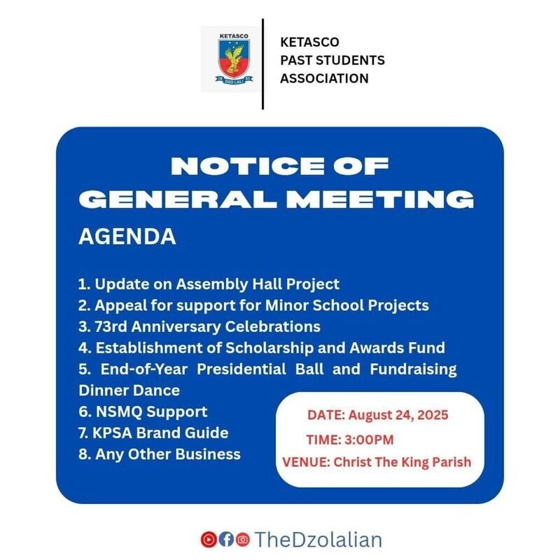 NOTICE OF GENERAL MEETING