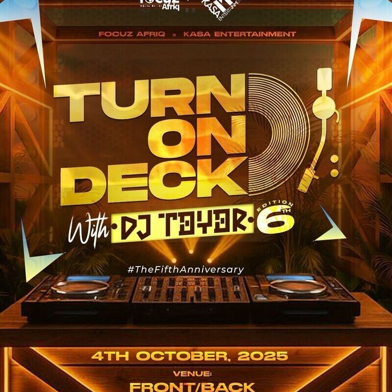 TURN ON DECK WITH DJ TOYOR