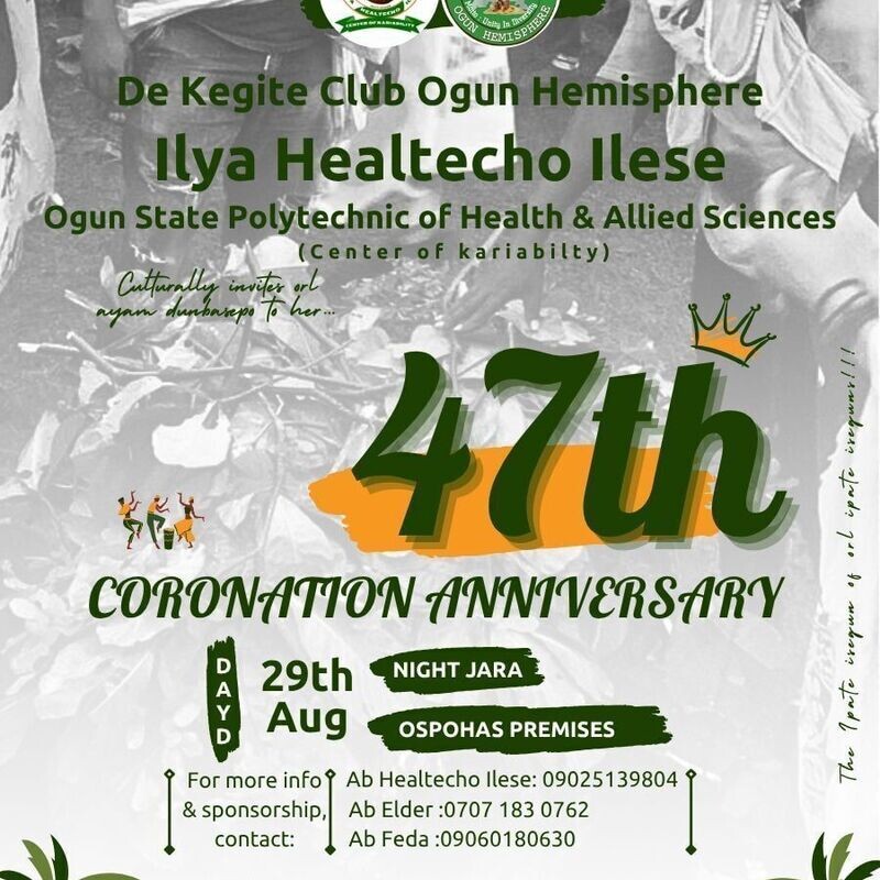 Coronation Ilya Healtecho Ilese