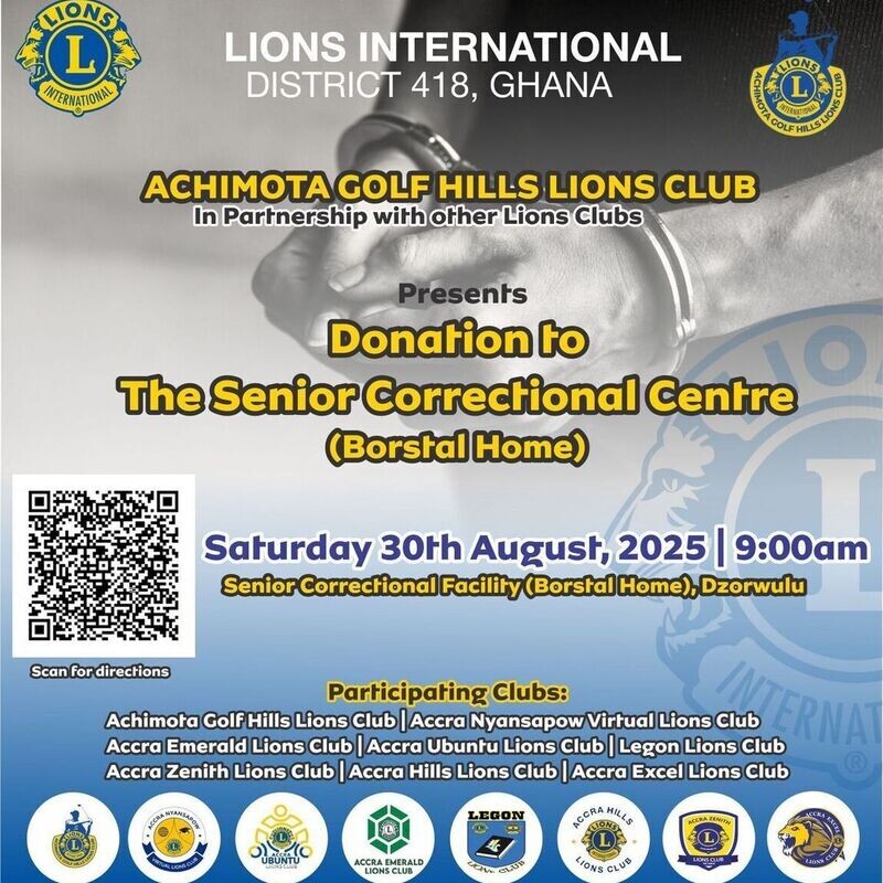 Donations to the Senior Correctional Center, Borstal Home