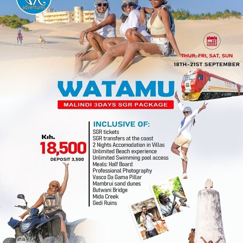 Malindi-Watamu KSH.18,000/= 2Nights