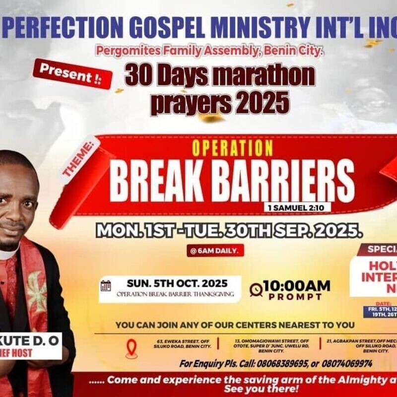 30 Days Marathon Prayer Congress
