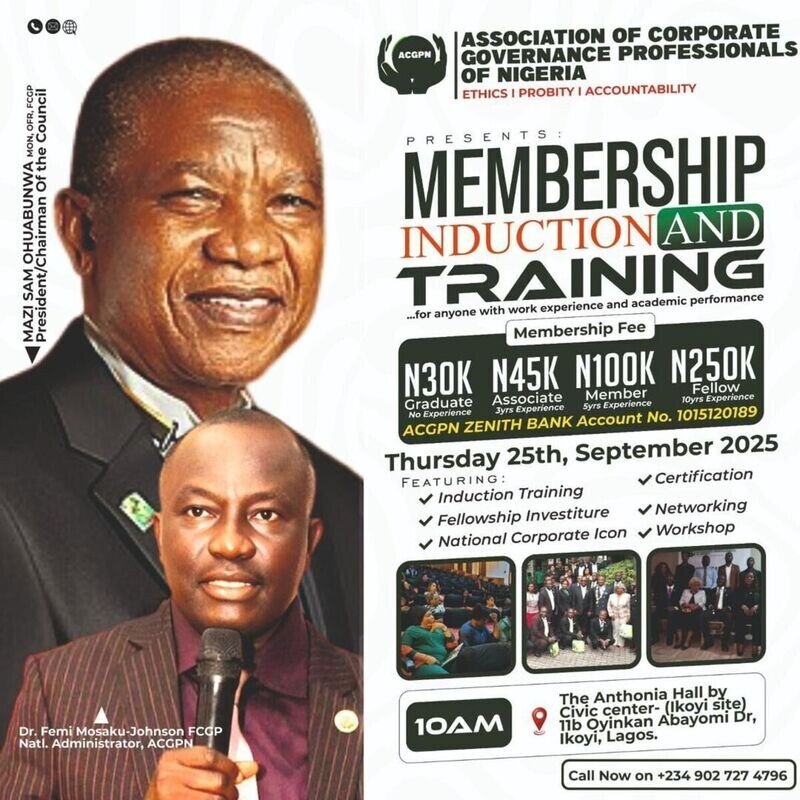 Induction -The Association Of Corporate Governance Professionals