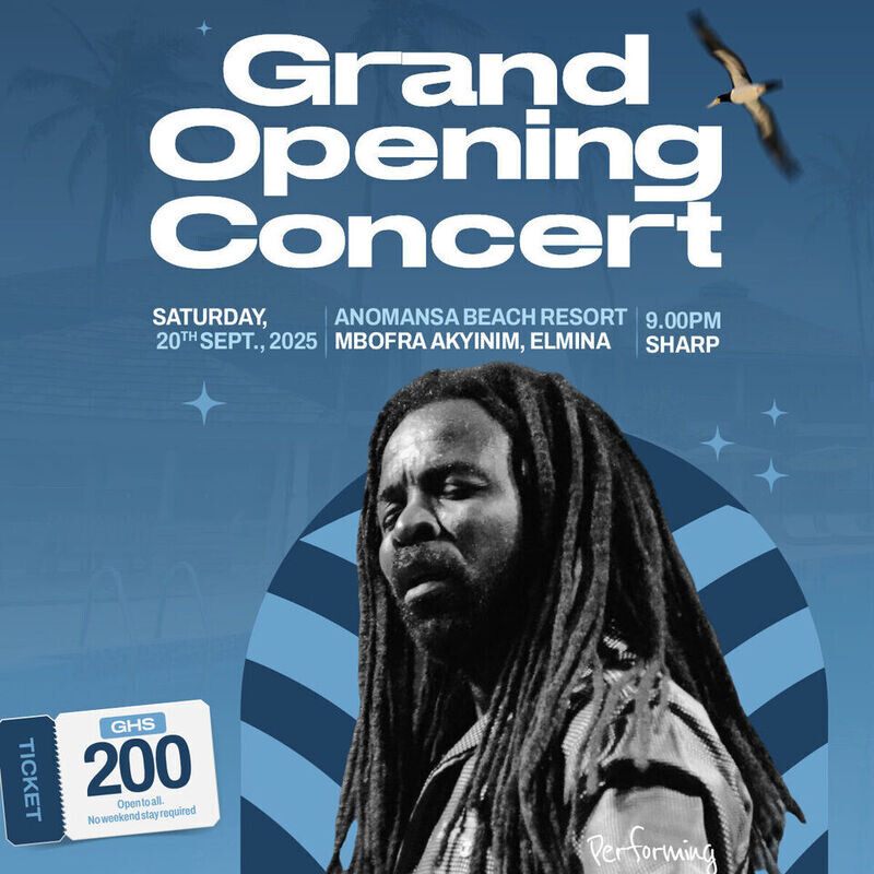 Grand Opening Concert – Rocky Dawuni Live at AnoMansa Beach Resort