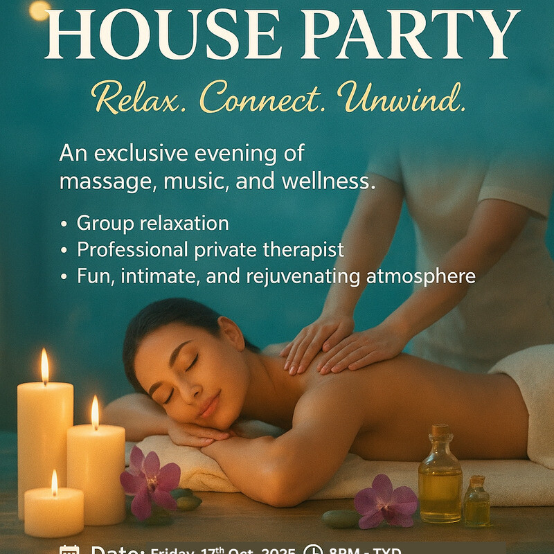 ✨ NURU MASSAGE HOUSE PARTY ✨