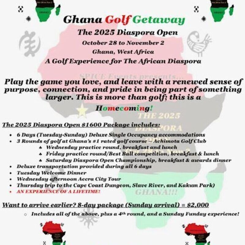 Ghana Golf Getaway - The 2025 Diaspora Open