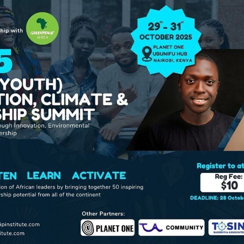 Africa Youth Innovation, Climate and Leadership Summit, Nairobi Kenya