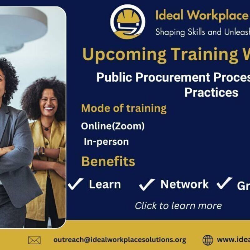 Training on Public Procurement Processes and Best Practices
