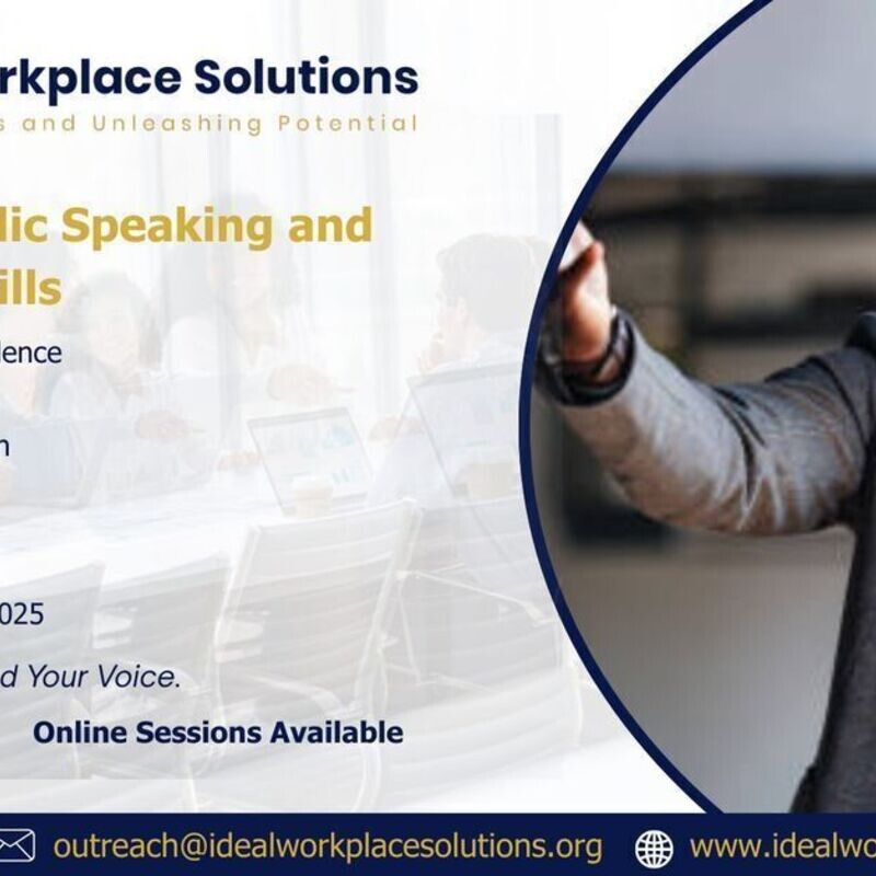 Training on Public Speaking and Presentation Skills