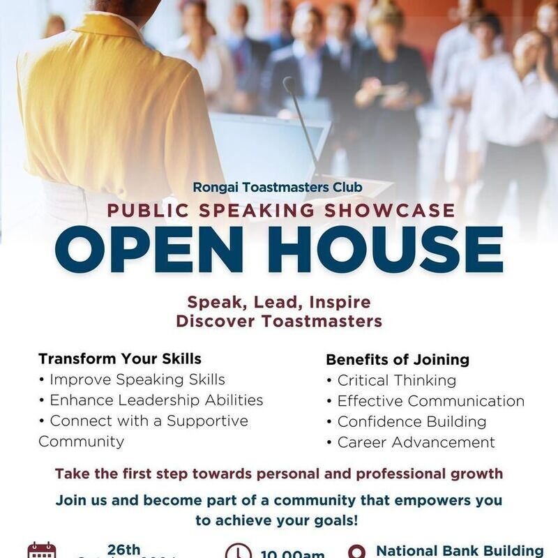 Rongai Toastmasters Club: Leadership and Communication Workshop