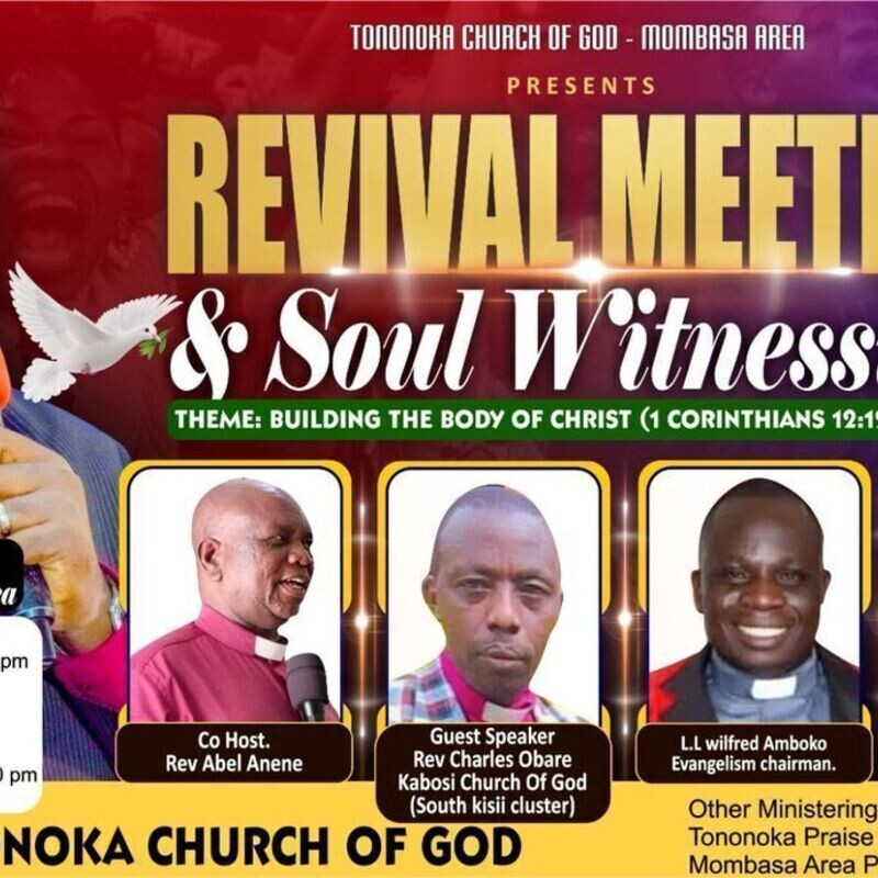 Revival Week: Sept 29 - Oct 5 with Rev Charles from South Kisii