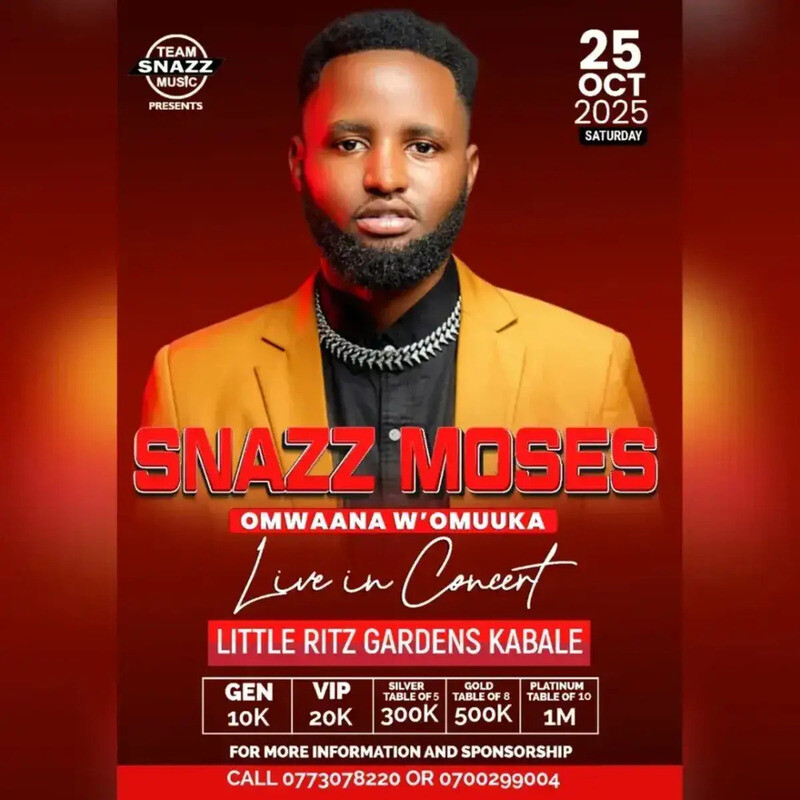 Snazz Moses Live In Concert: Omwaana W'omuka