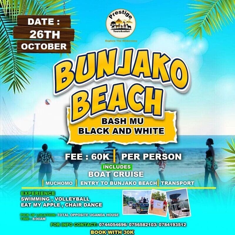 Bunjako beach bash mu black and white