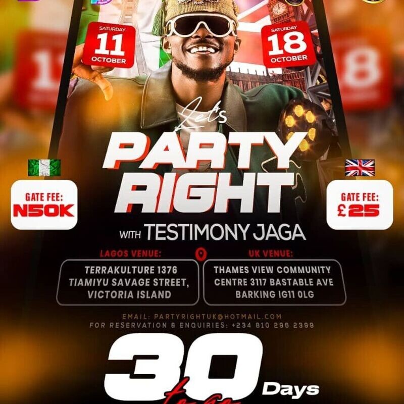 PARTY RIGHT WITH TESTIMONY JAGA