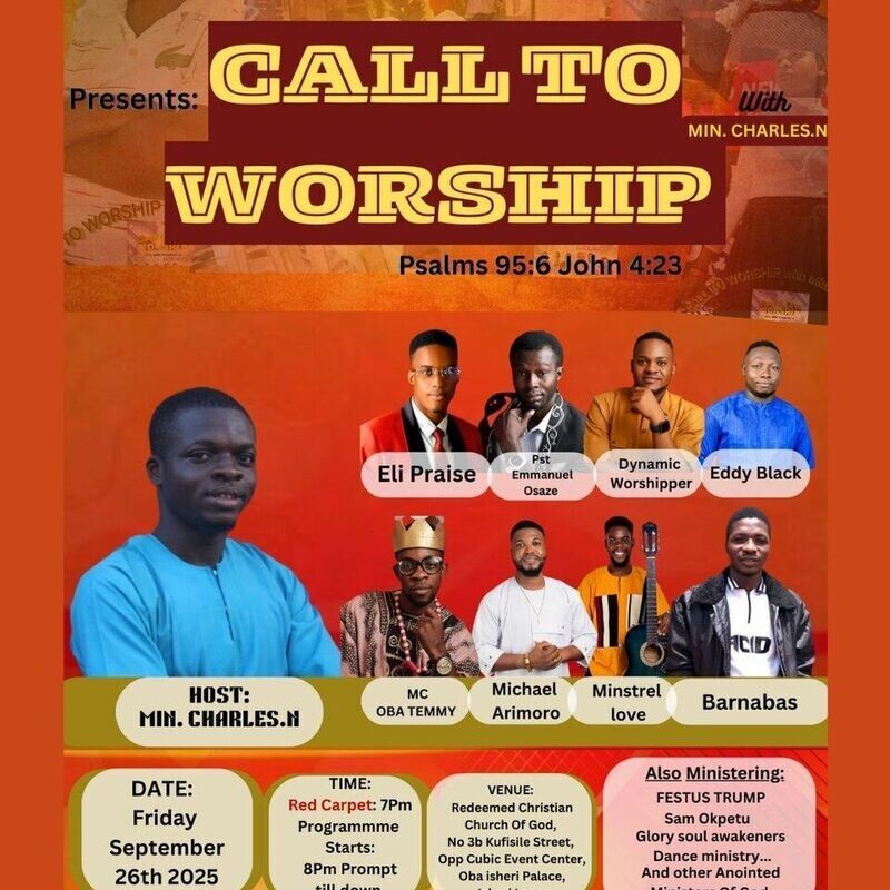 CALL TO WORSHIP with MIN. CHARLES.N