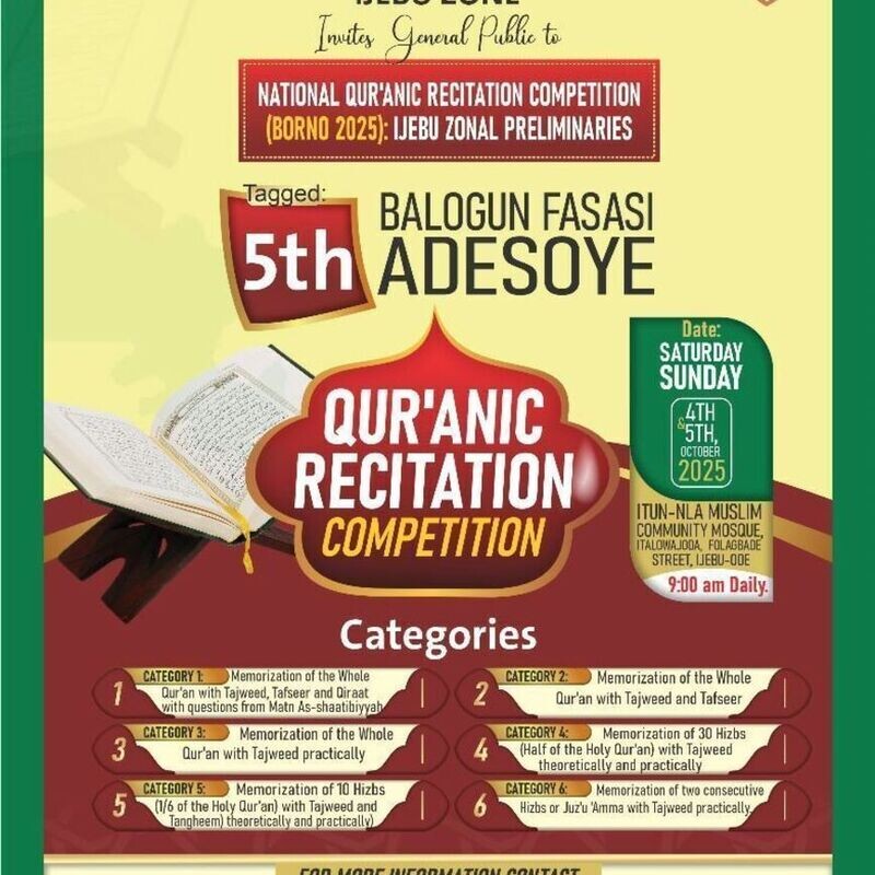 BALOGUN ADESOYE MUSAABAQAH