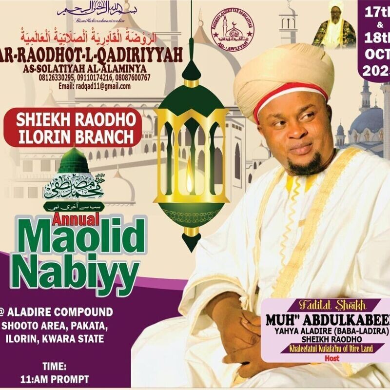 Sheikh Raodoh Mawlid Nabiyyi Ilorin Branch