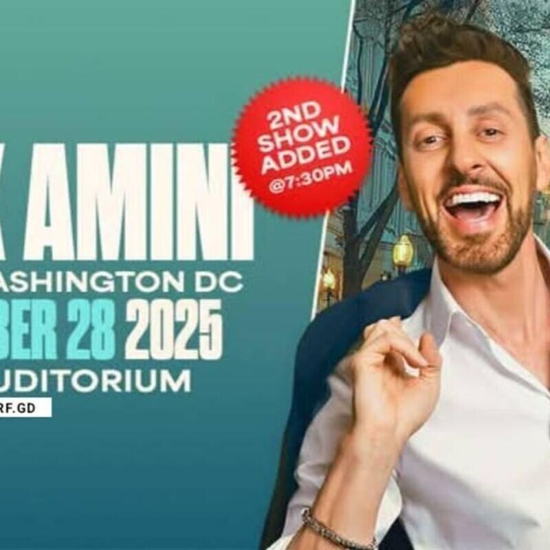 Max Amini Live In Washington, DC! 2nd Show Added!