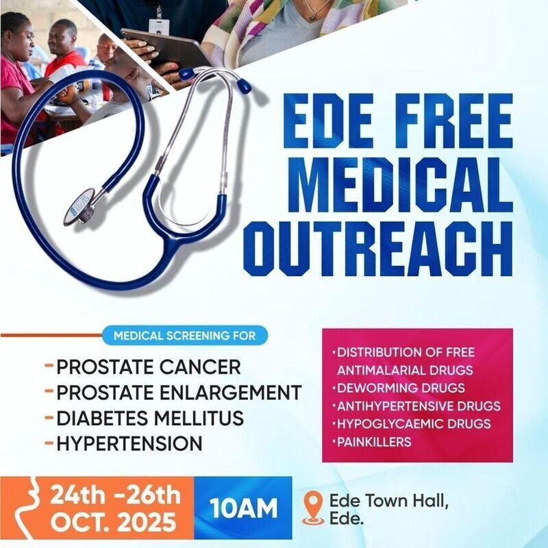 Free Medical Outreach, Ede, Osun State